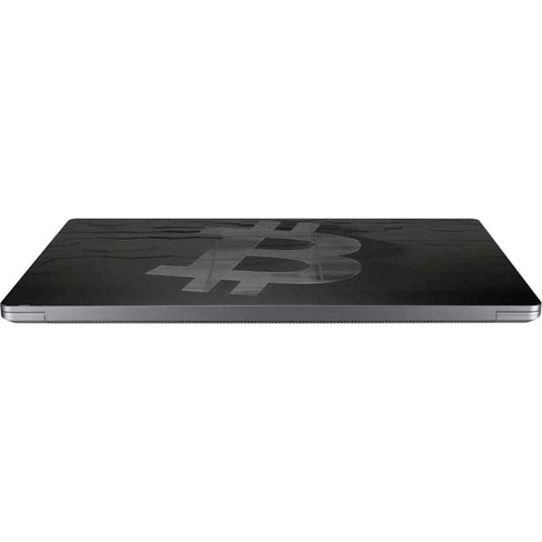 Bitcoin Textured Logo Universal Laptop 16in (13 x 9.4in) Skin